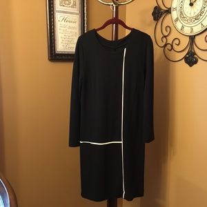 Venus Black Mid Length Dress